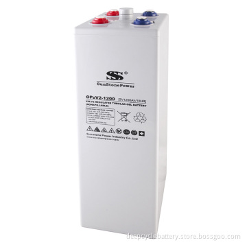 2V-1200ah Deep Cycle Gel Opzv Battery for Solar Energy Systems